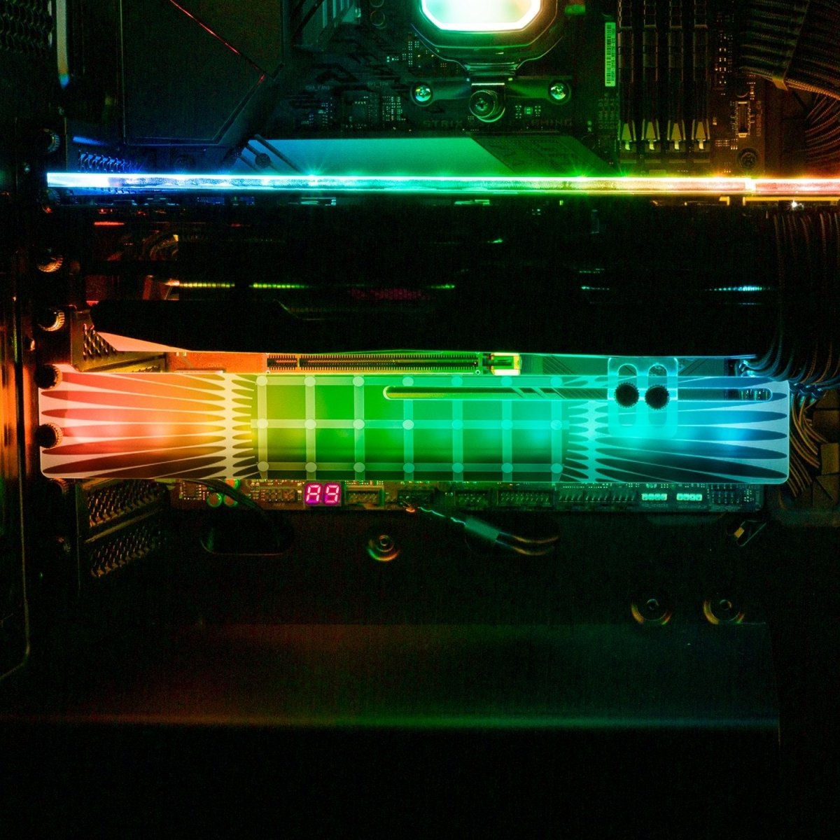 The Mandela Effect RGB GPU Support Bracket - Tankuss - V1Tech