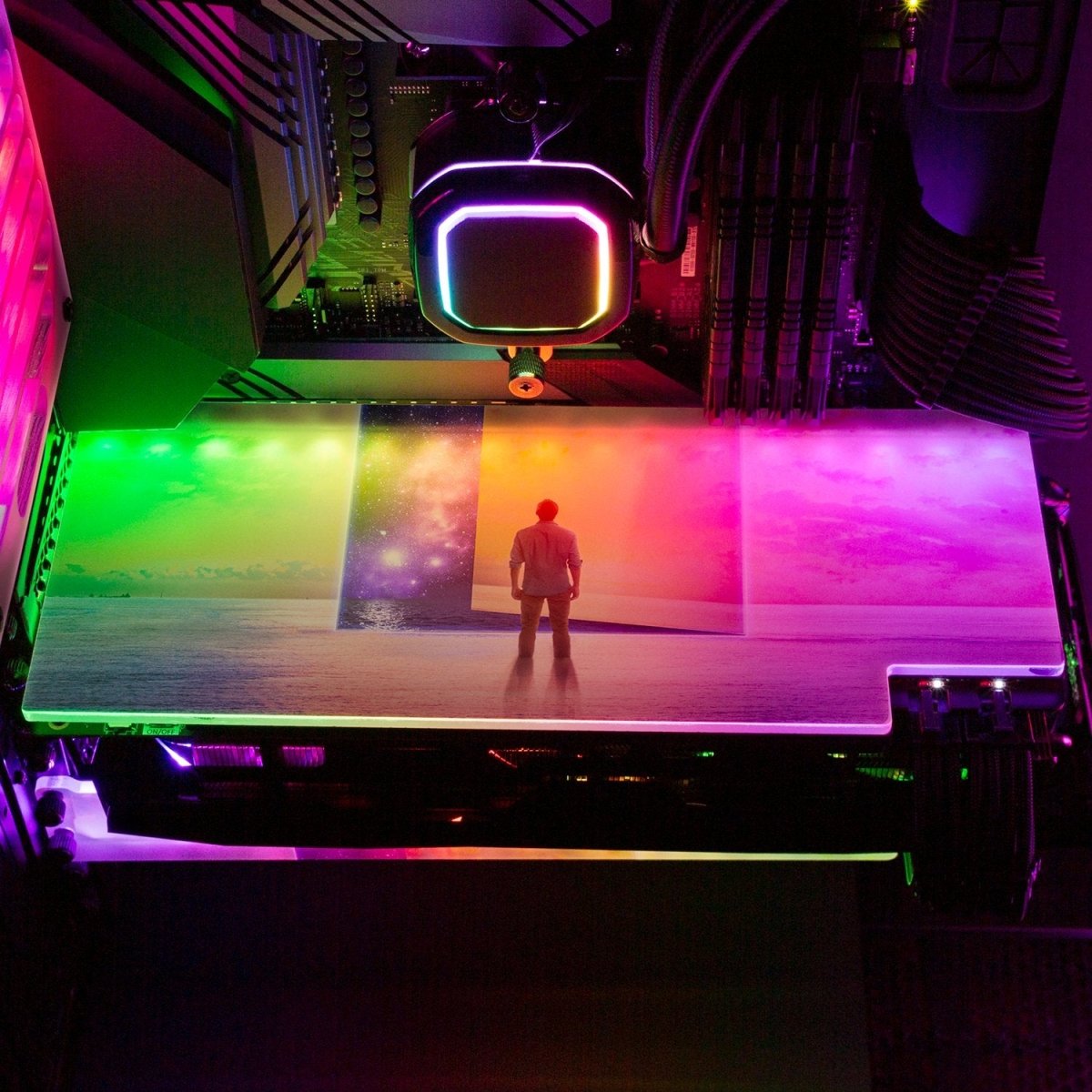 The Nights Door RGB GPU Backplate - Perphotal - V1Tech