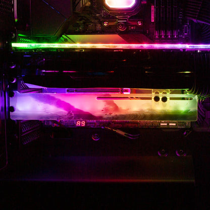 The Storm RGB GPU Support Bracket - Ismaeel Shaikh - V1Tech