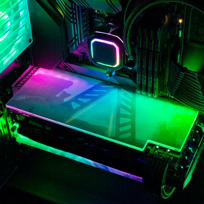 The Wall RGB GPU Backplate - The Dizzy Viper - V1Tech