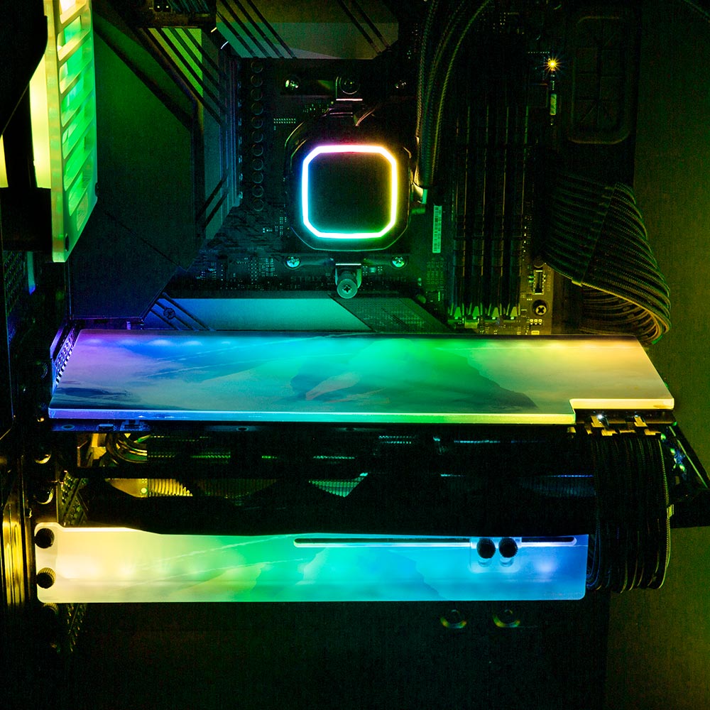 The Wanderer RGB GPU Backplate - Seerlight - V1Tech