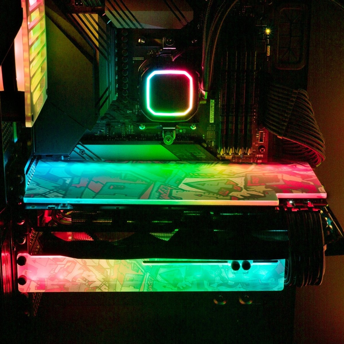 Top of the Pops RGB GPU Support Bracket - Dune Haggar - V1Tech
