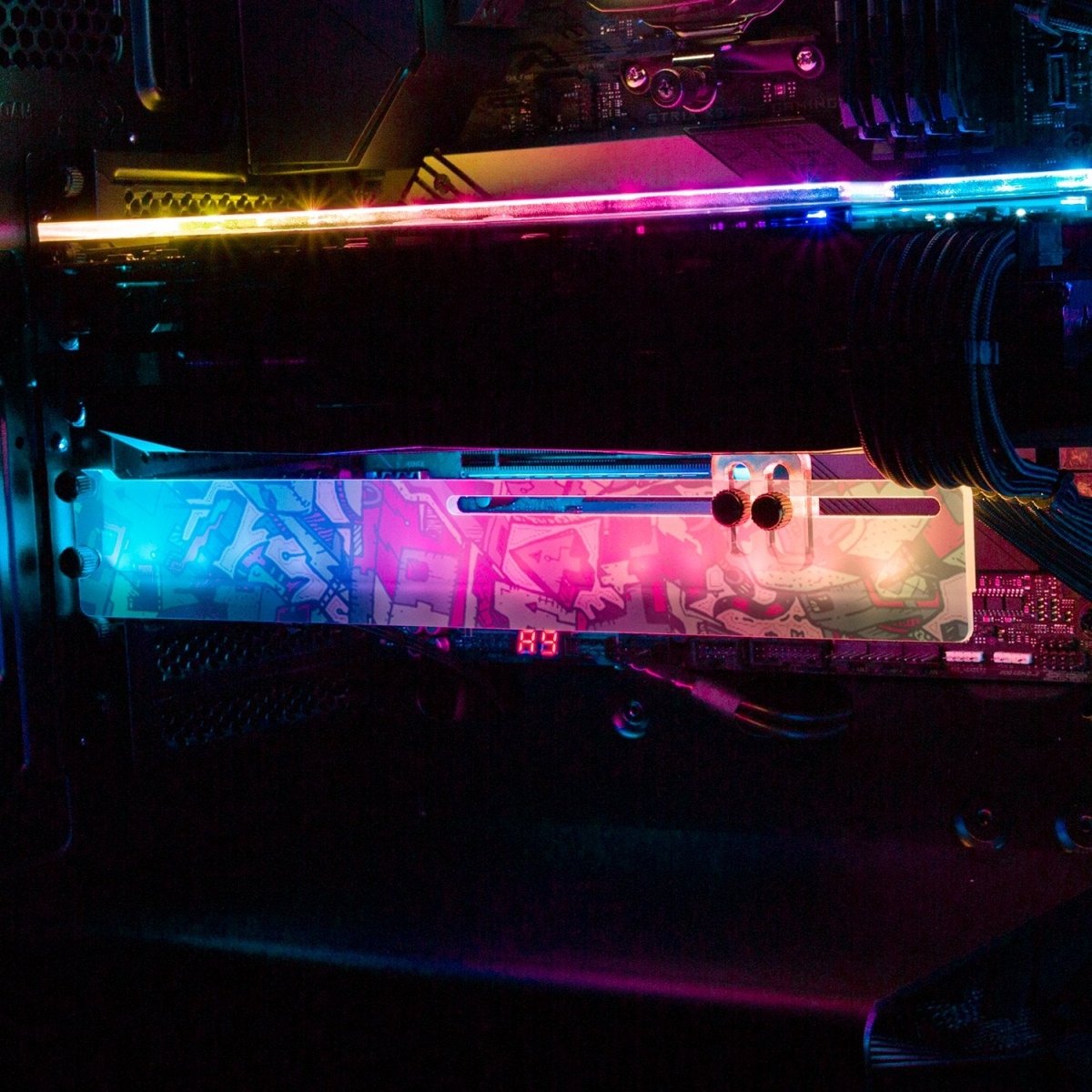 Top of the Pops RGB GPU Support Bracket - Dune Haggar - V1Tech