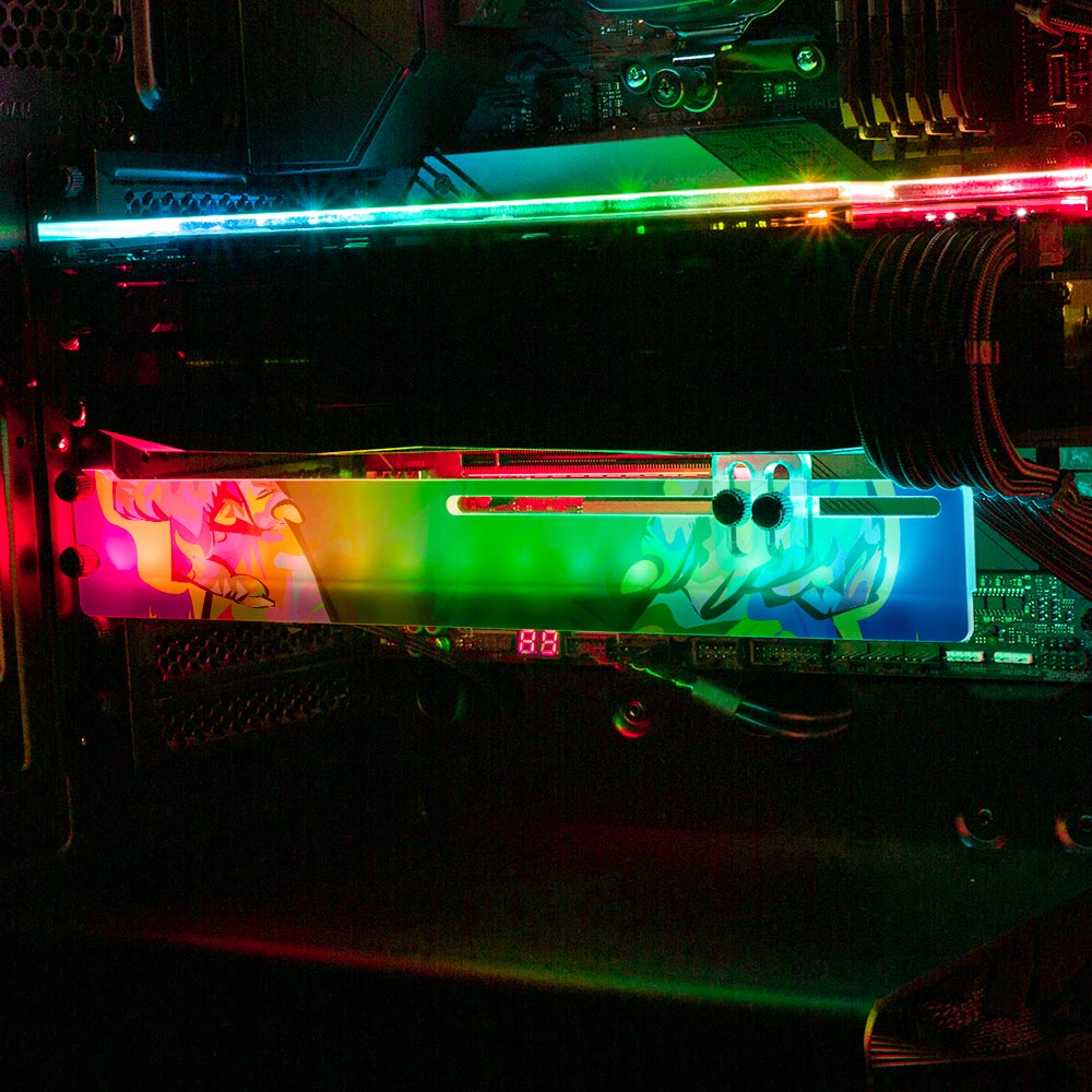Tumble RGB GPU Support Bracket - Technodrome1 - V1Tech