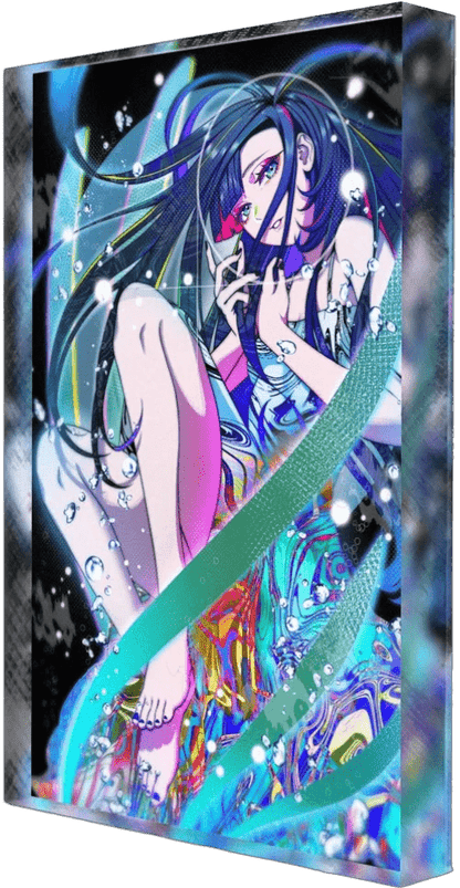 Underwater Colors Plexi Glass Desk Art - Kanashi_hitoo - V1Tech