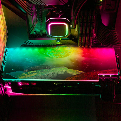 Universo Psicod‚àö¬©lico RGB GPU Backplate - Cajuca Art - V1Tech