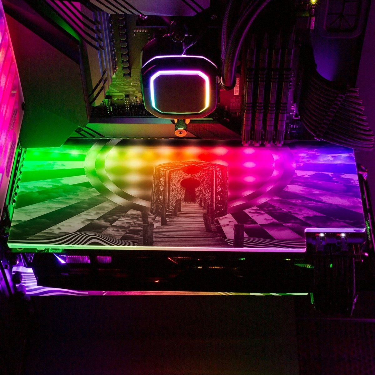 Unlock Your Mind RGB GPU Backplate - Tankuss - V1Tech
