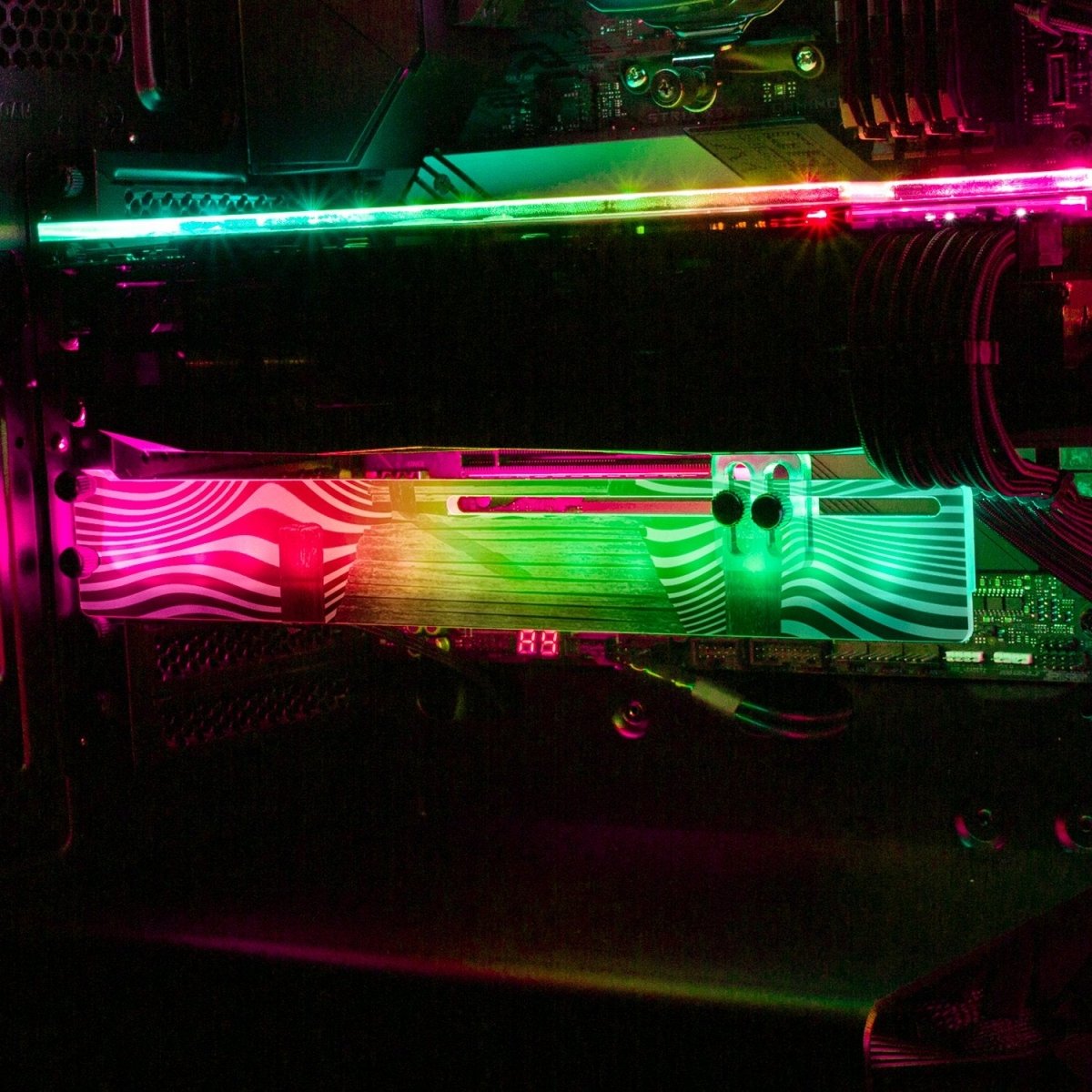 Unlock Your Mind RGB GPU Support Bracket - Tankuss - V1Tech