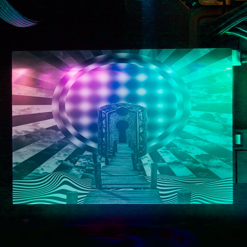 Unlock Your Mind RGB HDD Cover Horizontal - Tankuss - V1Tech
