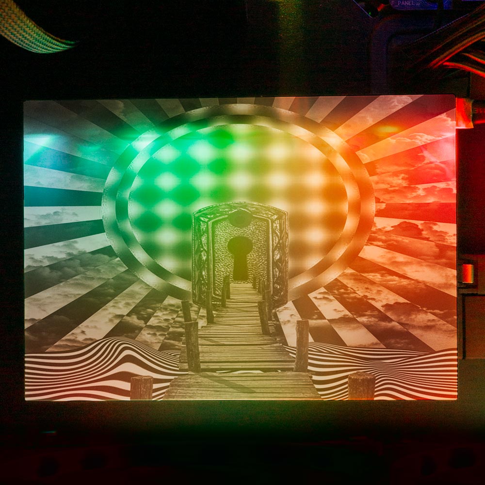 Unlock Your Mind RGB HDD Cover Horizontal - Tankuss - V1Tech