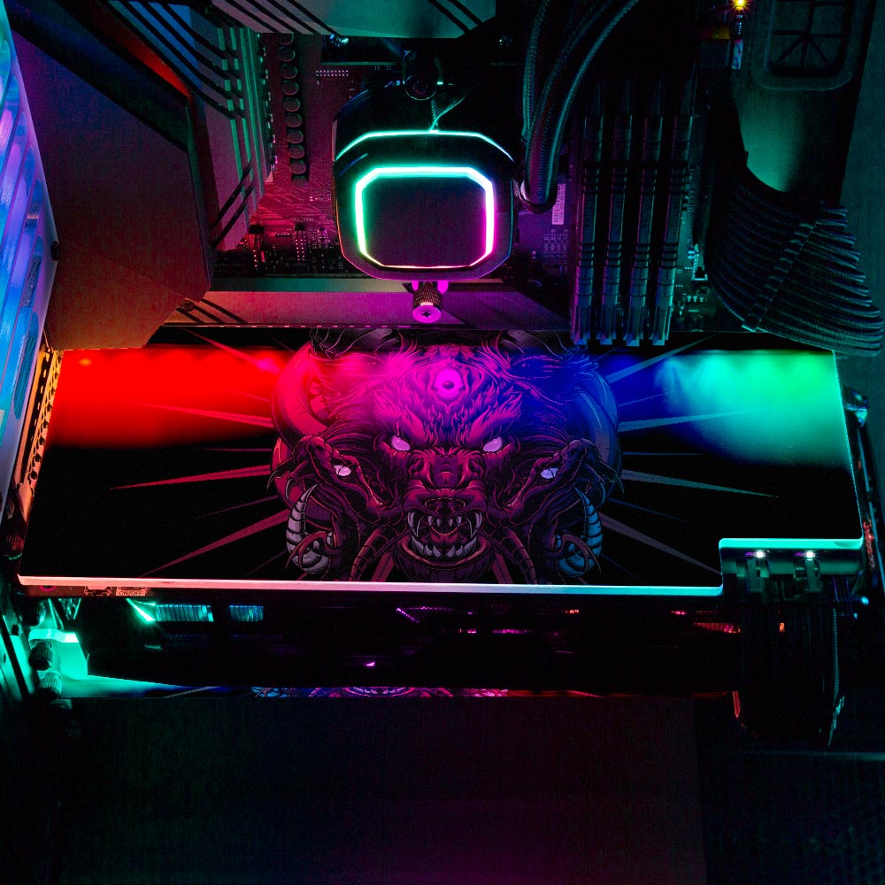 Vermilion RGB GPU Backplate - Daniele Caruso - V1Tech
