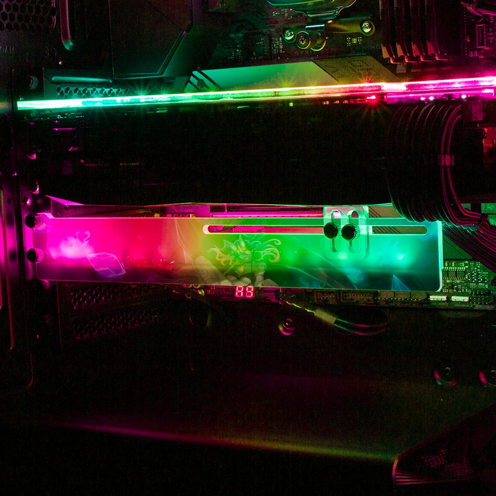 Void Queen RGB GPU Support Bracket - Ghost Data - V1Tech