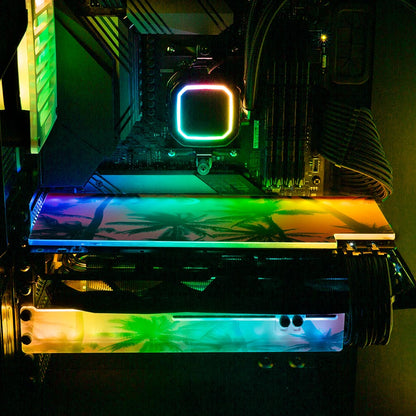 Warm Feelings RGB GPU Backplate - Cajuca Art - V1Tech