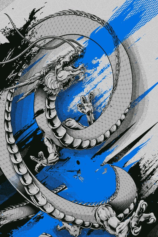 Water Dragon Plexi Glass Wall Art - Daniele Caruso - V1Tech