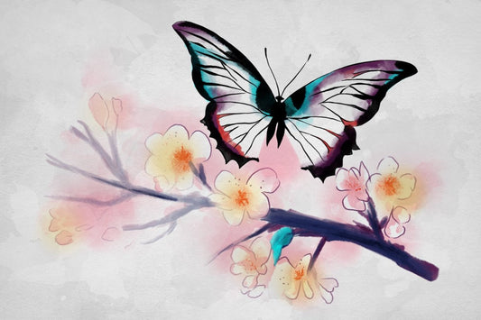Watercolor Butterfly Plexi Glass Wall Art - Ddjvigo - V1Tech