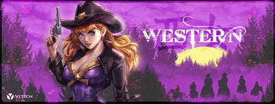 Western Girl Large Mouse Pad