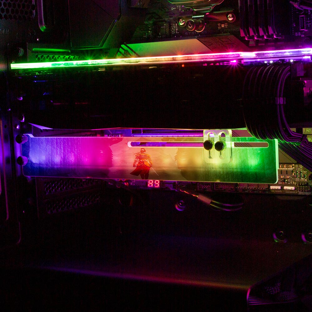We've Been Surrounded RGB GPU Support Bracket - Itwasleo - V1Tech