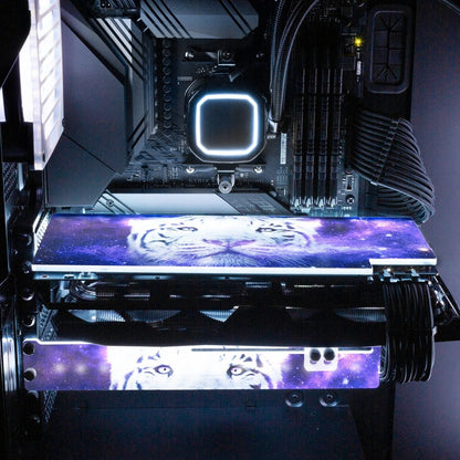 White Tiger Nebula RGB GPU Backplate - Nogar007 - V1Tech