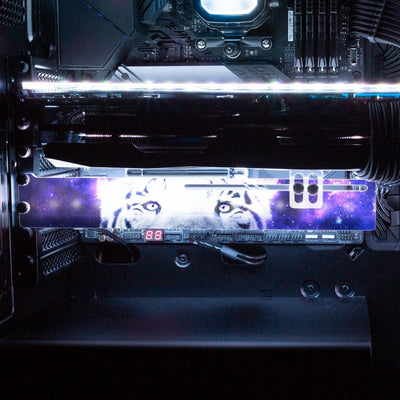 White Tiger Nebula RGB GPU Support Bracket