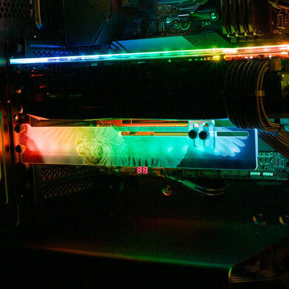 Winged Tiger Waterfall RGB GPU Support Bracket - Nogar007 - V1Tech