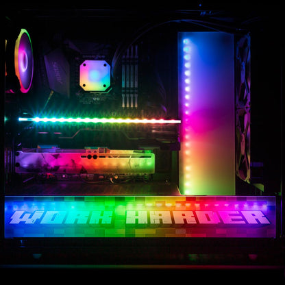 Work Harder RGB PSU Shroud Cover - Devil May Create - V1Tech