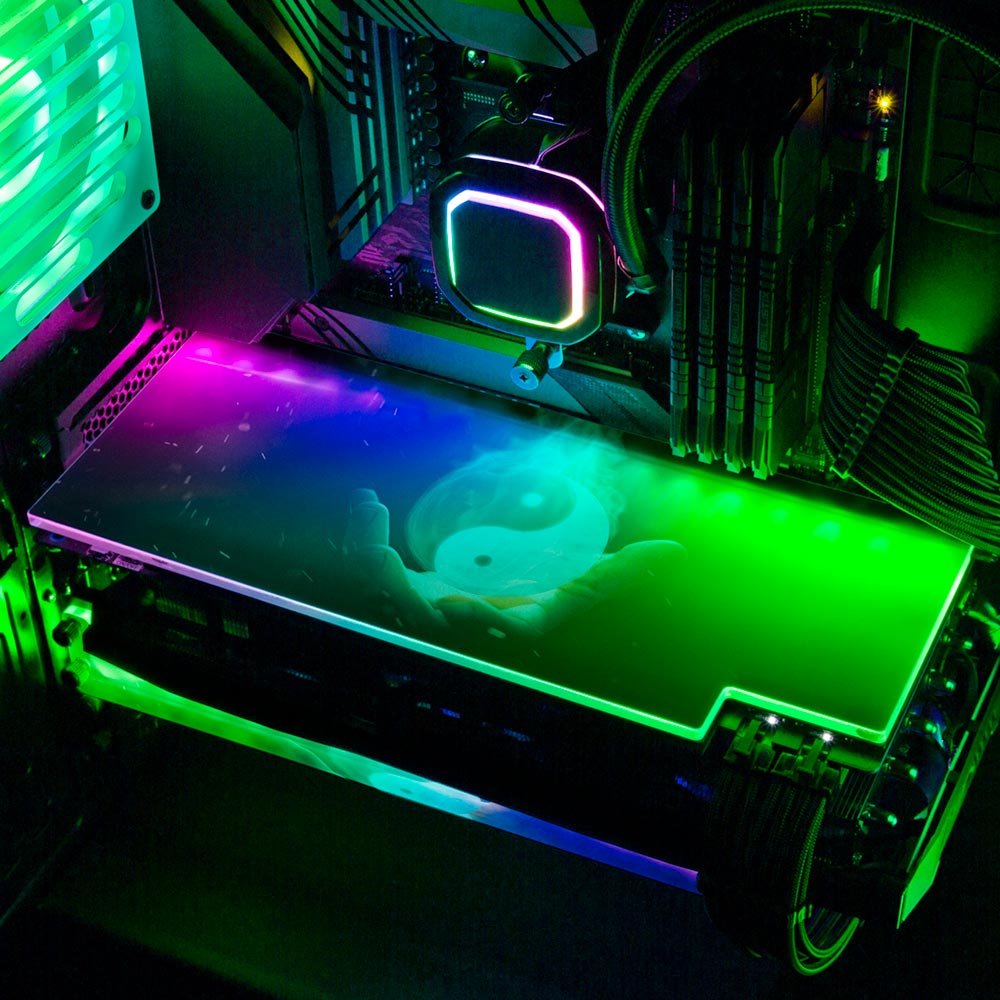 Yin Yang RGB GPU Backplate - Ismaeel Shaikh - V1Tech